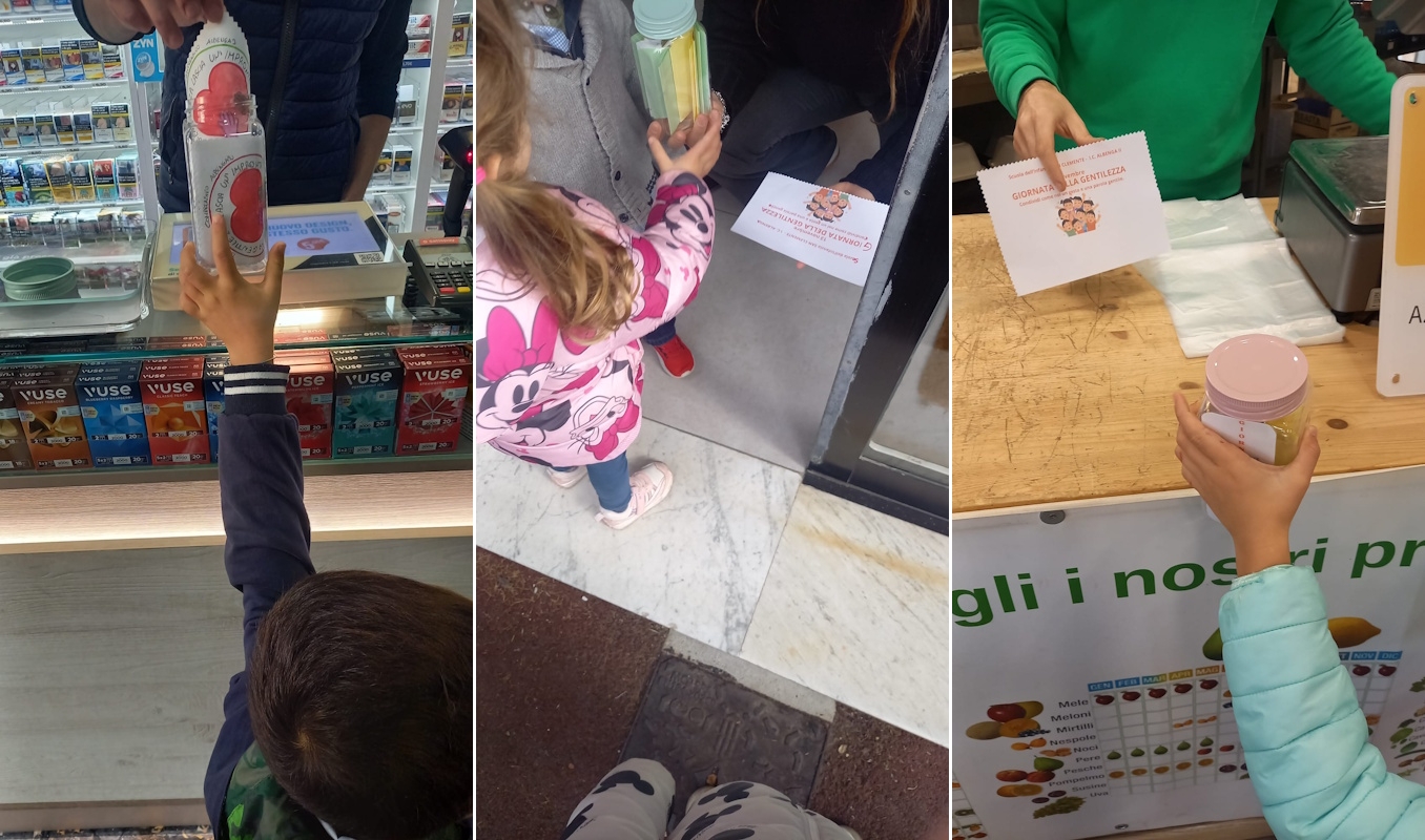 Albenga celebra la Giornata della Gentilezza con i bambini della scuola Infanzia San Clemente