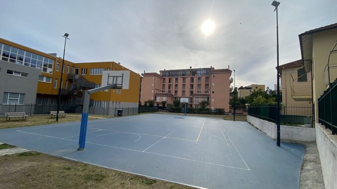 Andora campo da basket adiacente alla scuola di Via Cavour