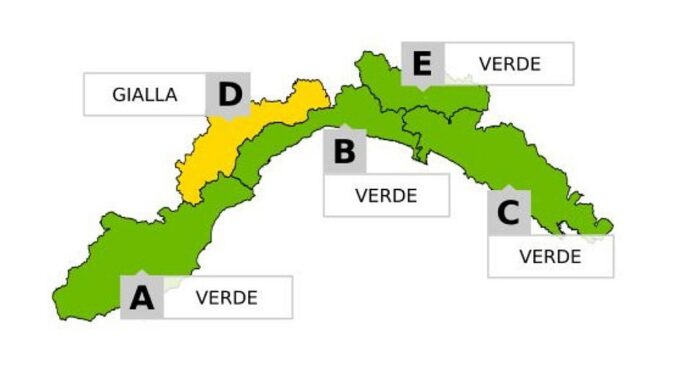 Cartina allerta neve