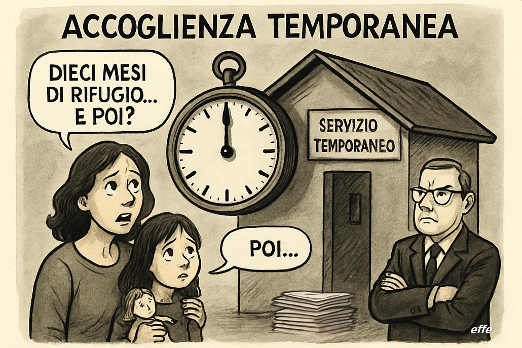 Notizie in punta di vignetta - Accoglienza temporanea - effe
