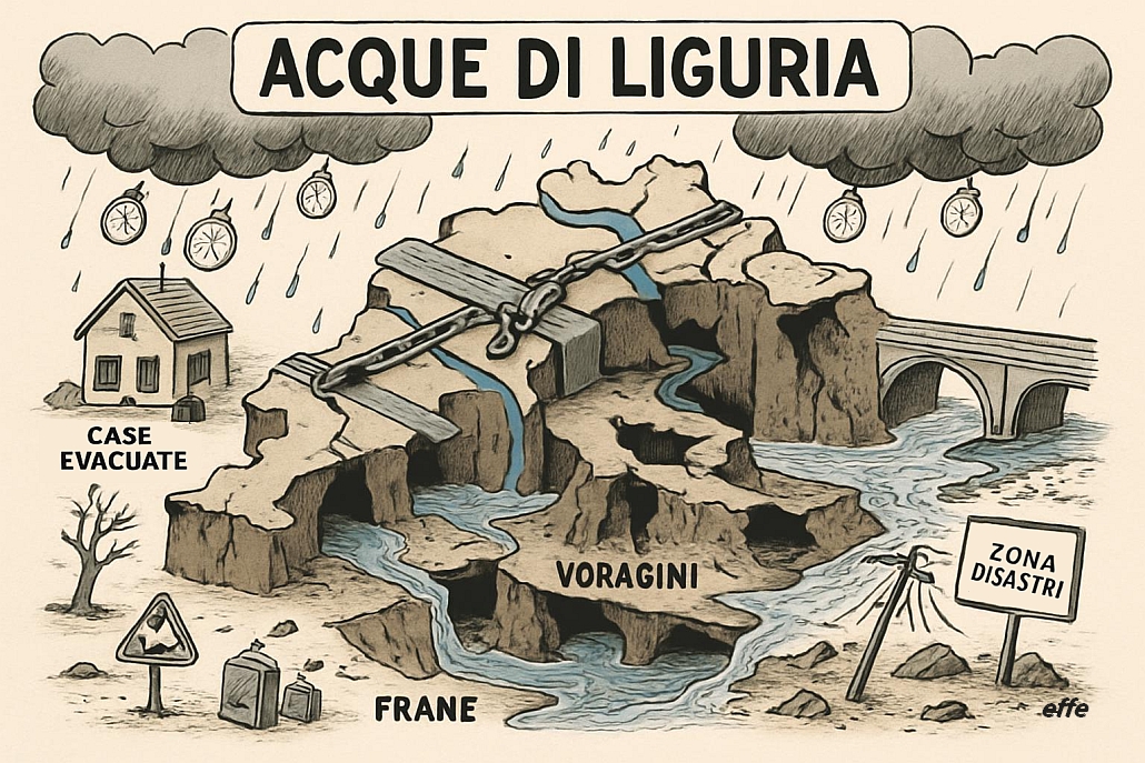 Notizie in punta di vignetta - Acque di Liguria - effe