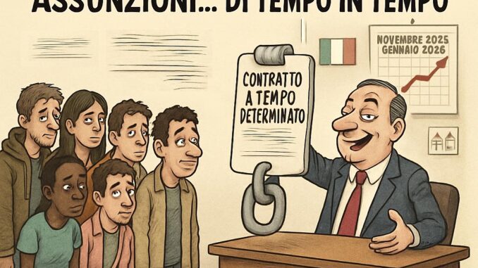 Notizie in punta di vignetta - Assunzioni di tempo in tempo - effe