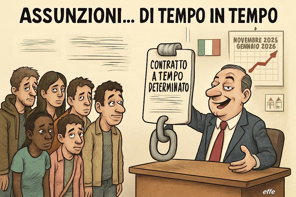 Notizie in punta di vignetta - Assunzioni di tempo in tempo - effe
