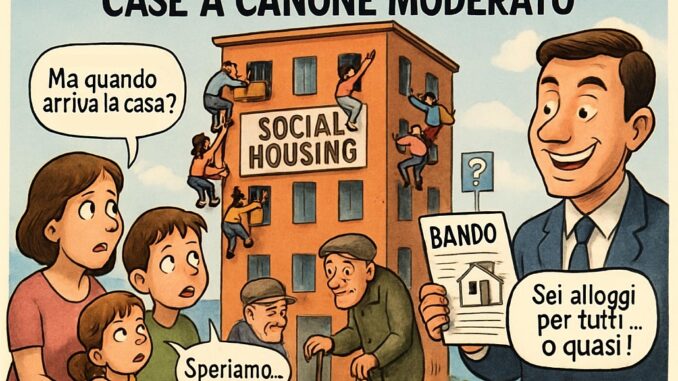 Notizie in punta di vignetta - Case a canone moderato - effe