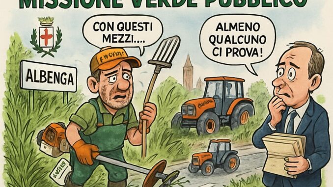 Notizie in punta di vignetta - Missione verde pubblico - effe