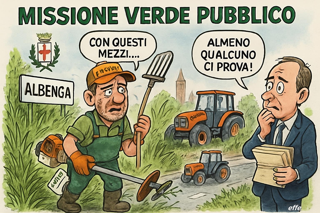 Notizie in punta di vignetta - Missione verde pubblico - effe