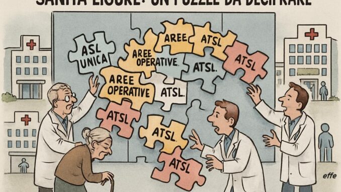 Notizie in punta di vignetta - Sanità ligure puzzle da decifrare - effe