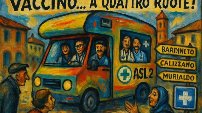 Notizie in punta di vignetta - Vaccino a quattro ruote - effe