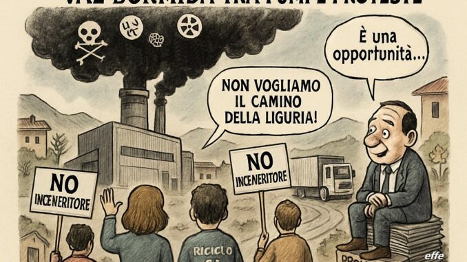 Notizie in punta di vignetta - Val Bormida tra fumi e proteste - effe