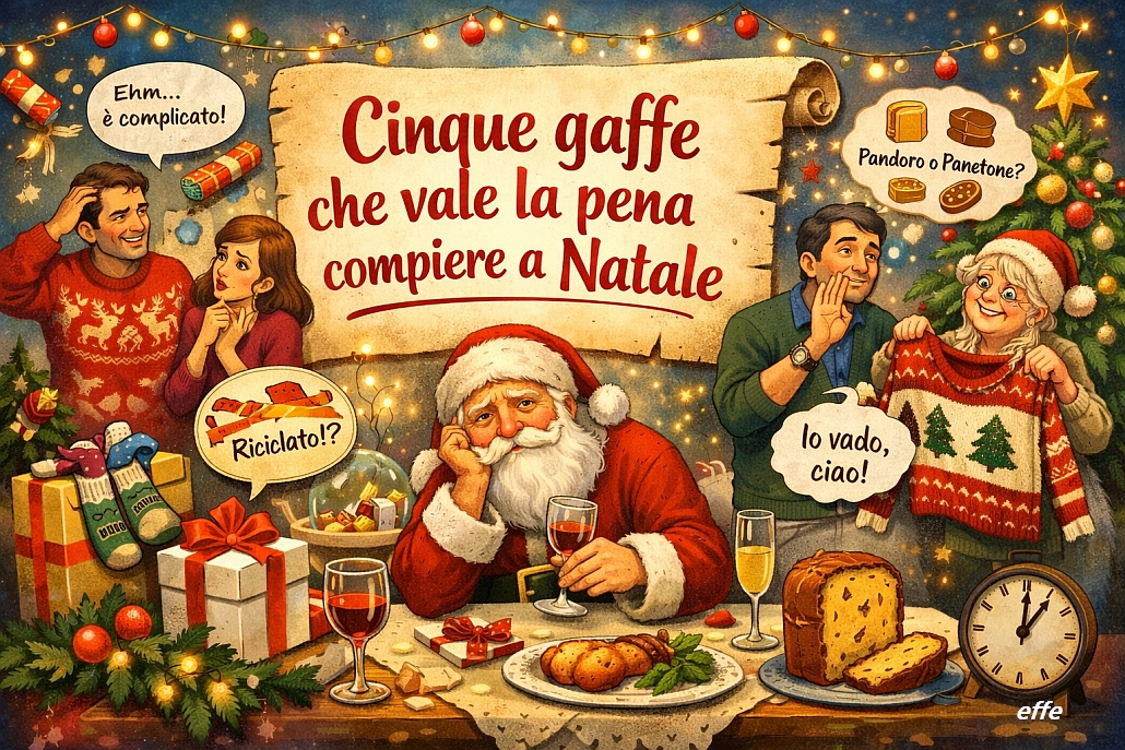 Cinque gaffe che vale la pena compiere a Natale - effe