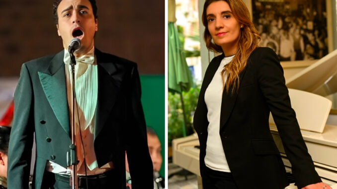 il soprano Melissa Briozzo e il tenore Mattia Pelosi