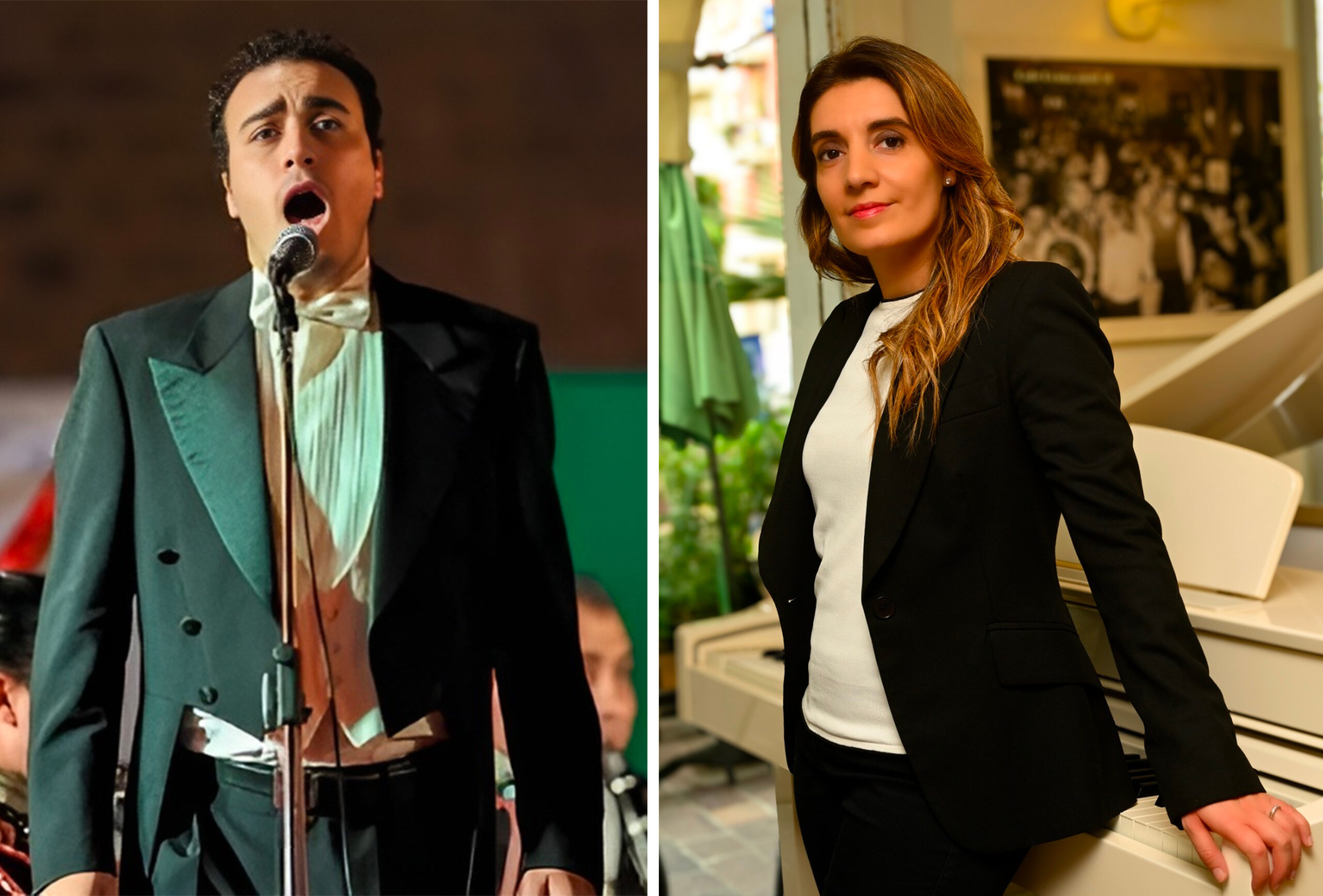 il soprano Melissa Briozzo e il tenore Mattia Pelosi