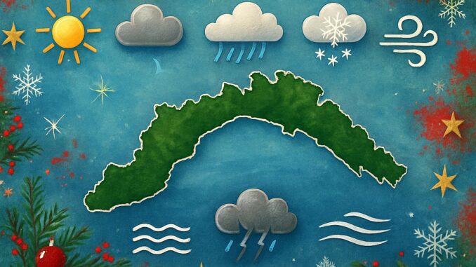 Meteo Liguria cartina natalizia- AC - effe