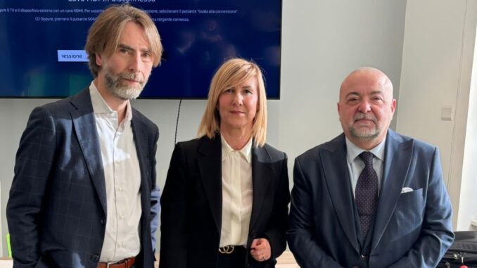 Nella foto (da sinistra a destra): Massimo Segalerba, Valeria Ricci e Fabio Becchi