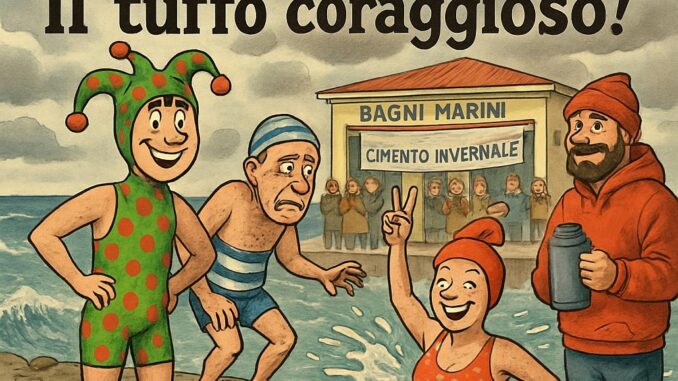 Notizie in punta di vignetta - Il tuffo coraggioso - effe