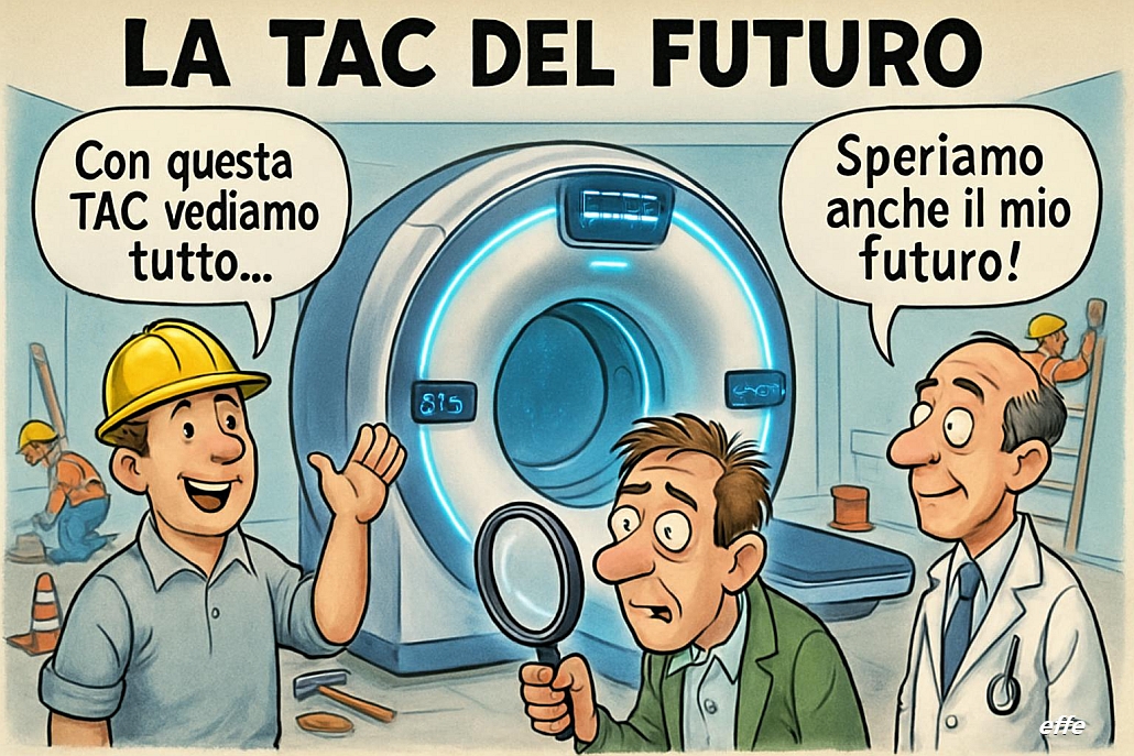 Notizie in punta di vignetta - La Tac del futuro - effe