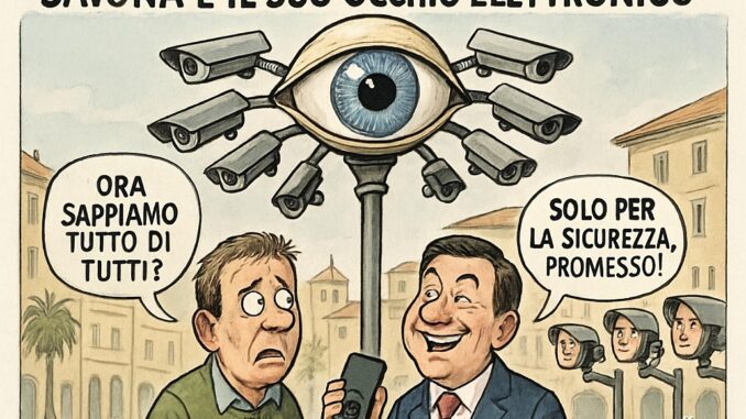 Notizie in punta di vignetta - Savona e il suo occhio elettronico - effe