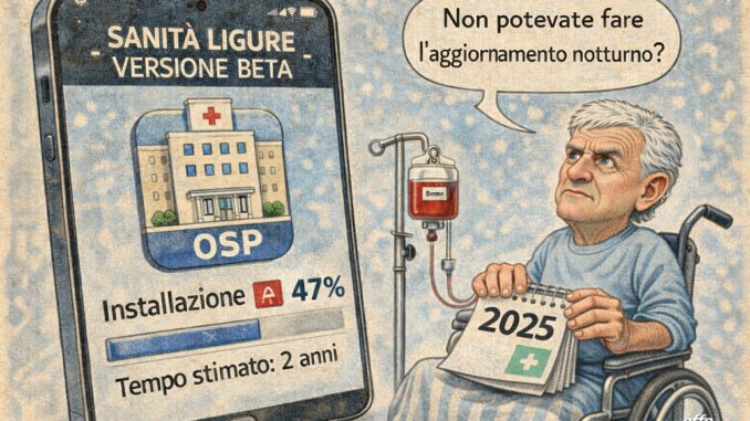 Notizie in punta di vignetta – Riforma sanità Liguria in upgrade - effe
