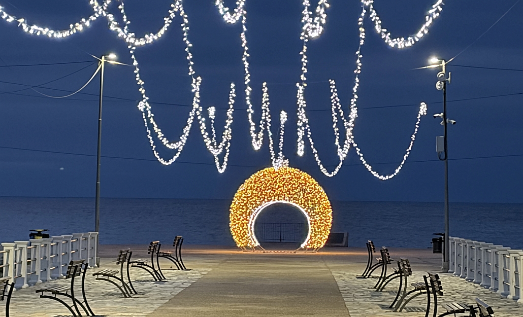 decorazioni natalizie molo Andora