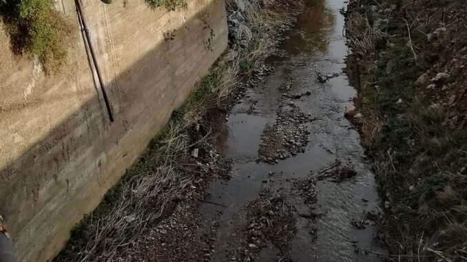 un tratto del corso del Carenda