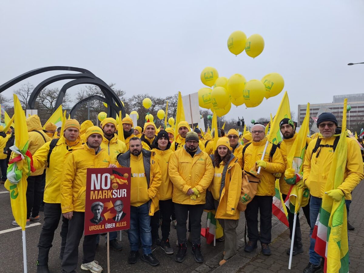 La delegazione Coldiretti Liguria a Strasburgo per la manifestazione di protesta