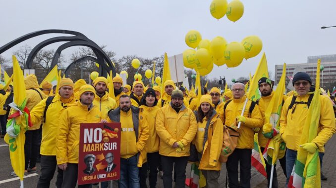 La delegazione Coldiretti Liguria a Strasburgo per la manifestazione di protesta