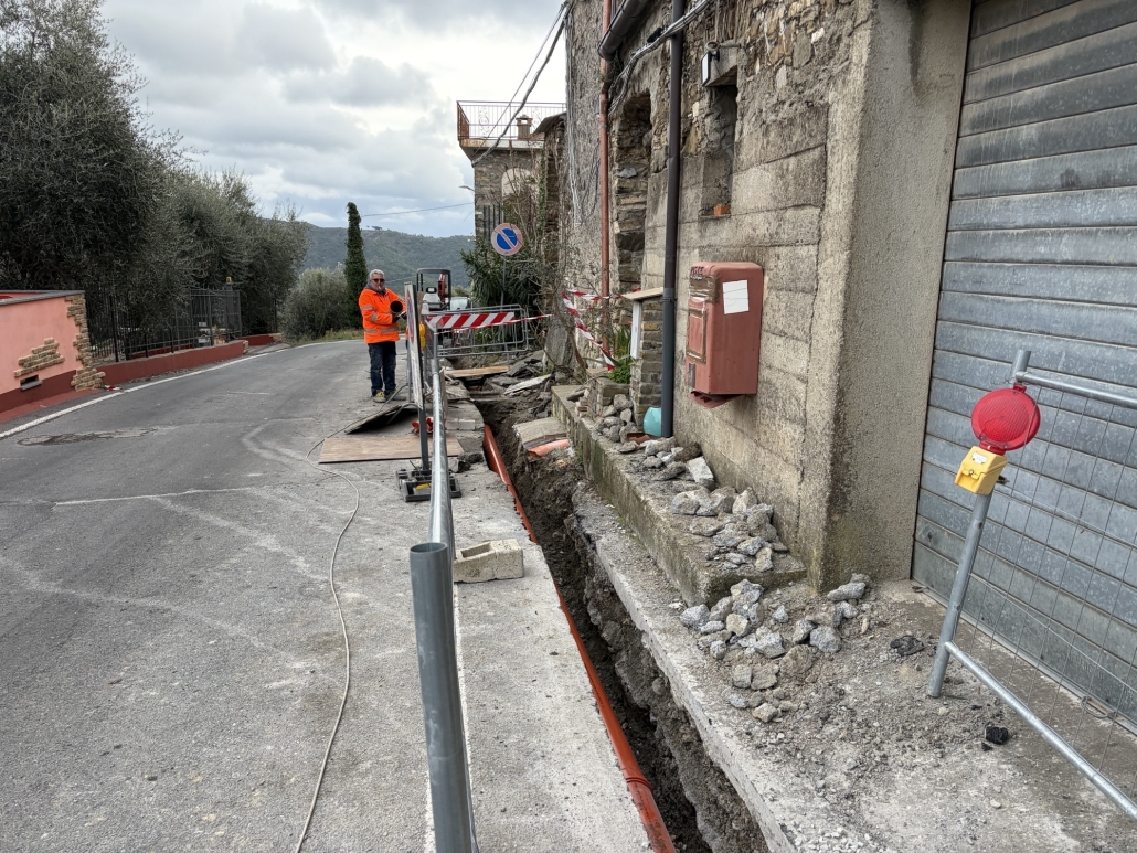 Lavori Conna e sopralluogo sindaco di Andora