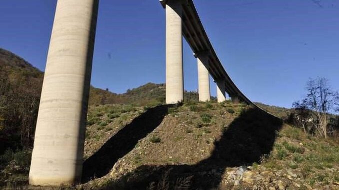 il Viadotto Pieve di Teco viabilità verso Ortovero
