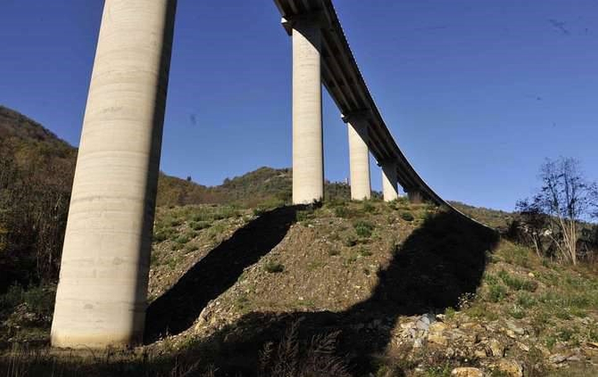 il Viadotto Pieve di Teco viabilità verso Ortovero
