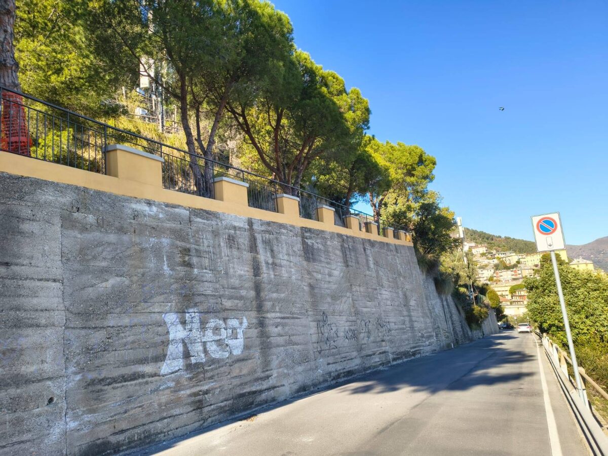 conclusi i lavori al belvedere di via Doria a Laigueglia