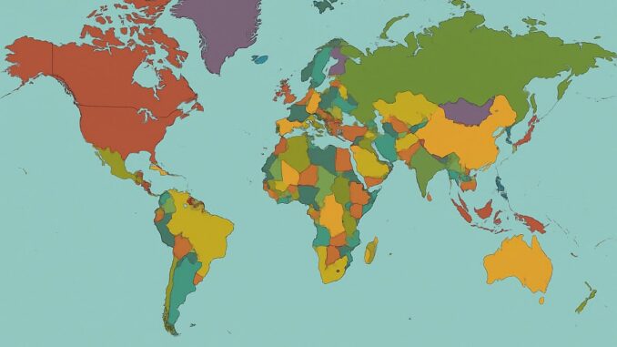 una mappa del mondo