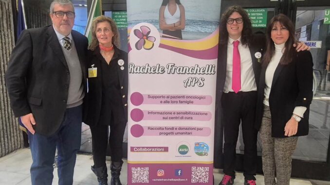 Il consigliere di Regione Liguria Consigliere Angelo Vaccarezza con il direttivo dell'Associazione Rechele Franchelli di Albenga