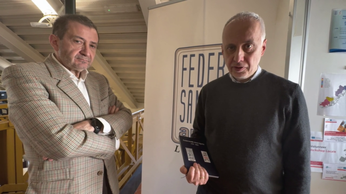 Il Direttore generale di Anci Liguria Pierluigi Vinai e Luca Petralia, Segretario generale di Federsanità Anci Liguria
