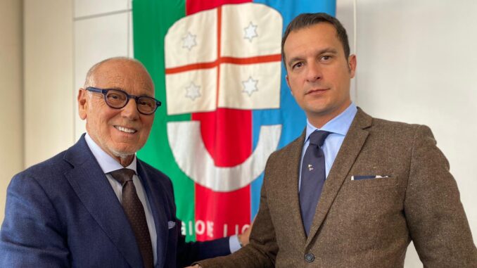 Il presidente Balleari con il capo di Gabinetto Nicola Merolla