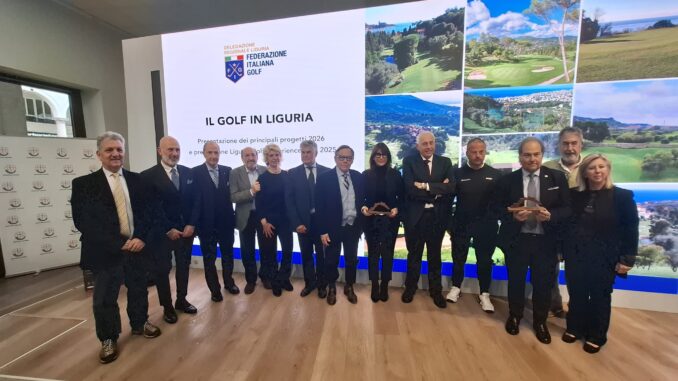 foto di gruppo La Liguria del Golf - presentato il programma 2026
