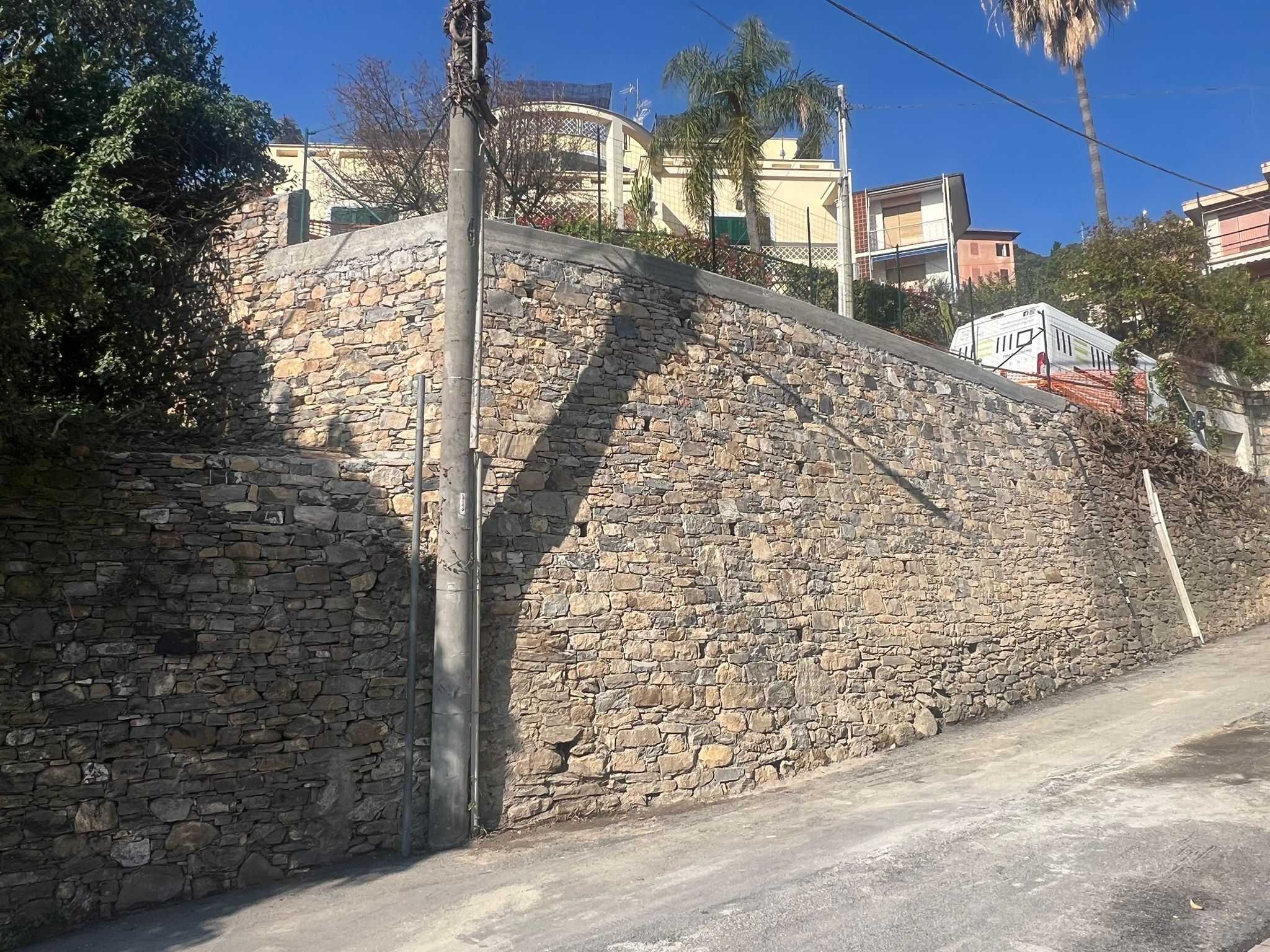 Ad Alassio i lavori in via Cardellino