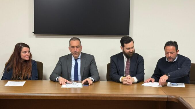 I con siglieri regionali del Pd presentano in conferenza stampa la proposta di deliberazione