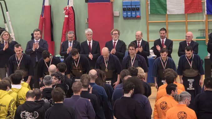 Premiazioni per Circolo Scherma Savona Kendo