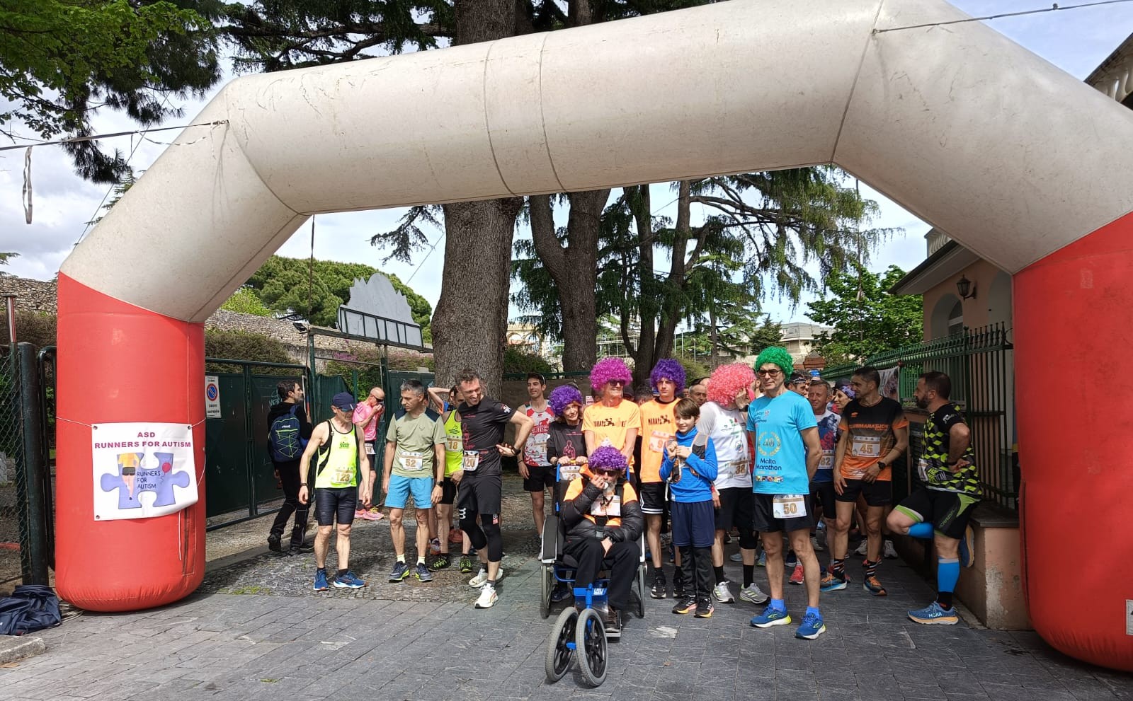 Runners for Autism una camminata alla partenza nelle scorse edizioni