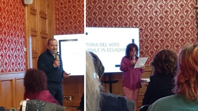 Sala Rossa - Palacio Municipal de Savona - encuentro en el Día Internacional de la Mujer