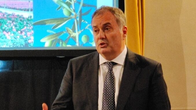 Stefano Roggerone - Presidente Cia Liguria durante il suo intervento in assemblea