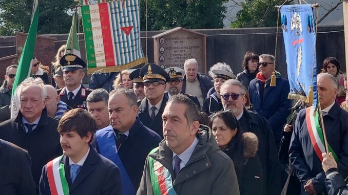 Vicepresidente Arboscello durante la cerimonia a Stella