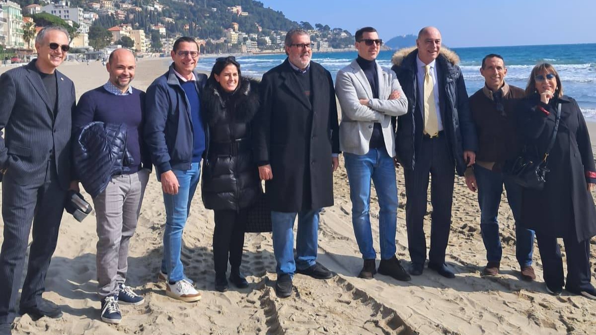 ripascimento Alassio sopralluogo foto di gruppo