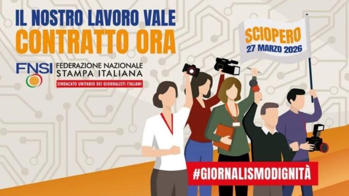 sciopero FNSI 27 marzo