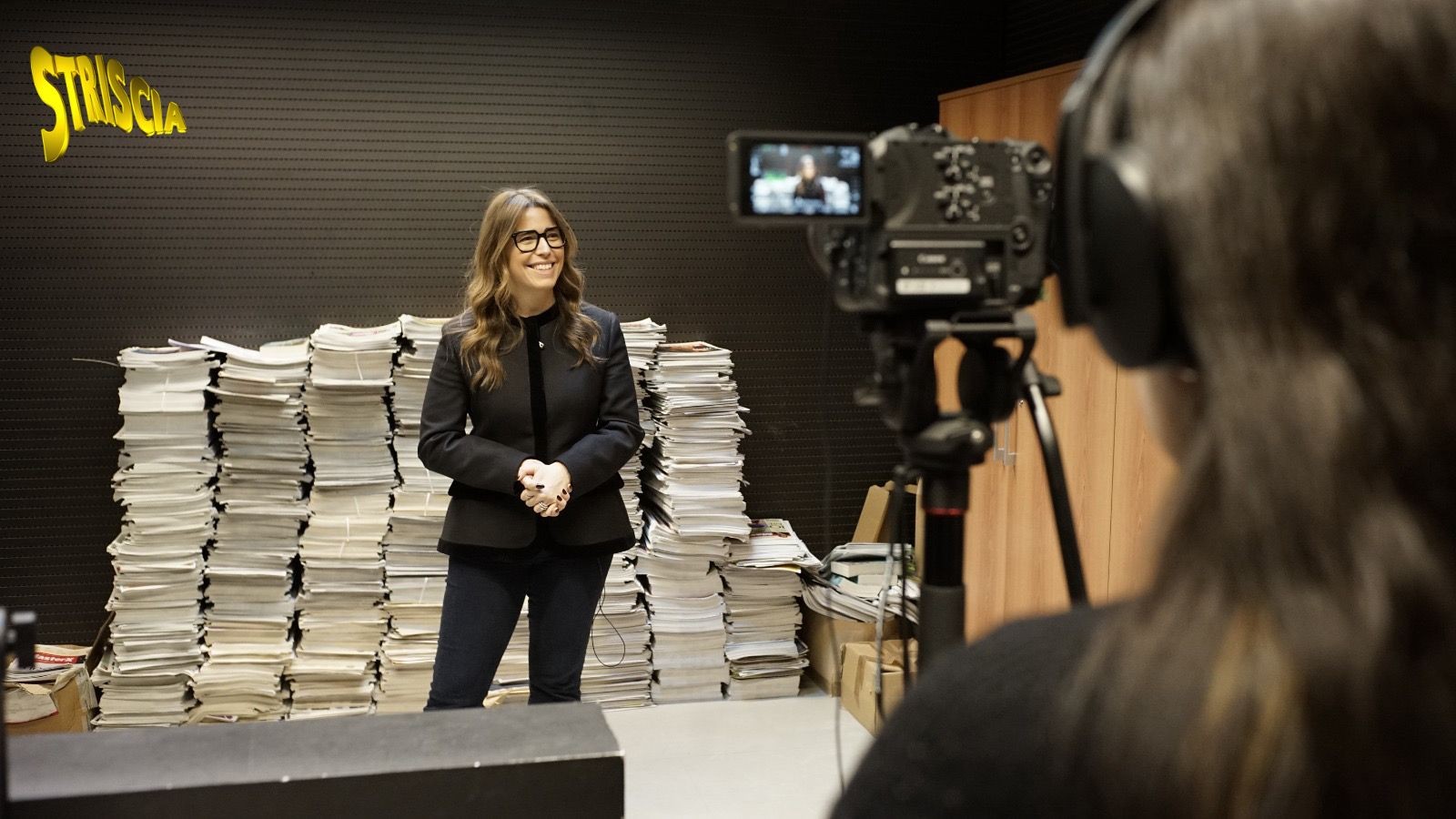 Vittoria Ricci davanti alla telecamera
