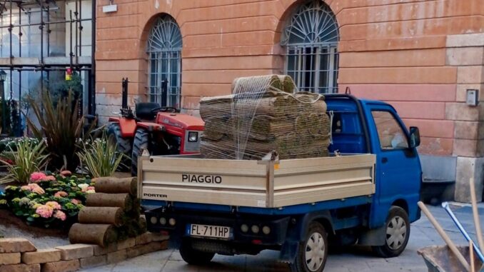 I lavori in piazza San Michele