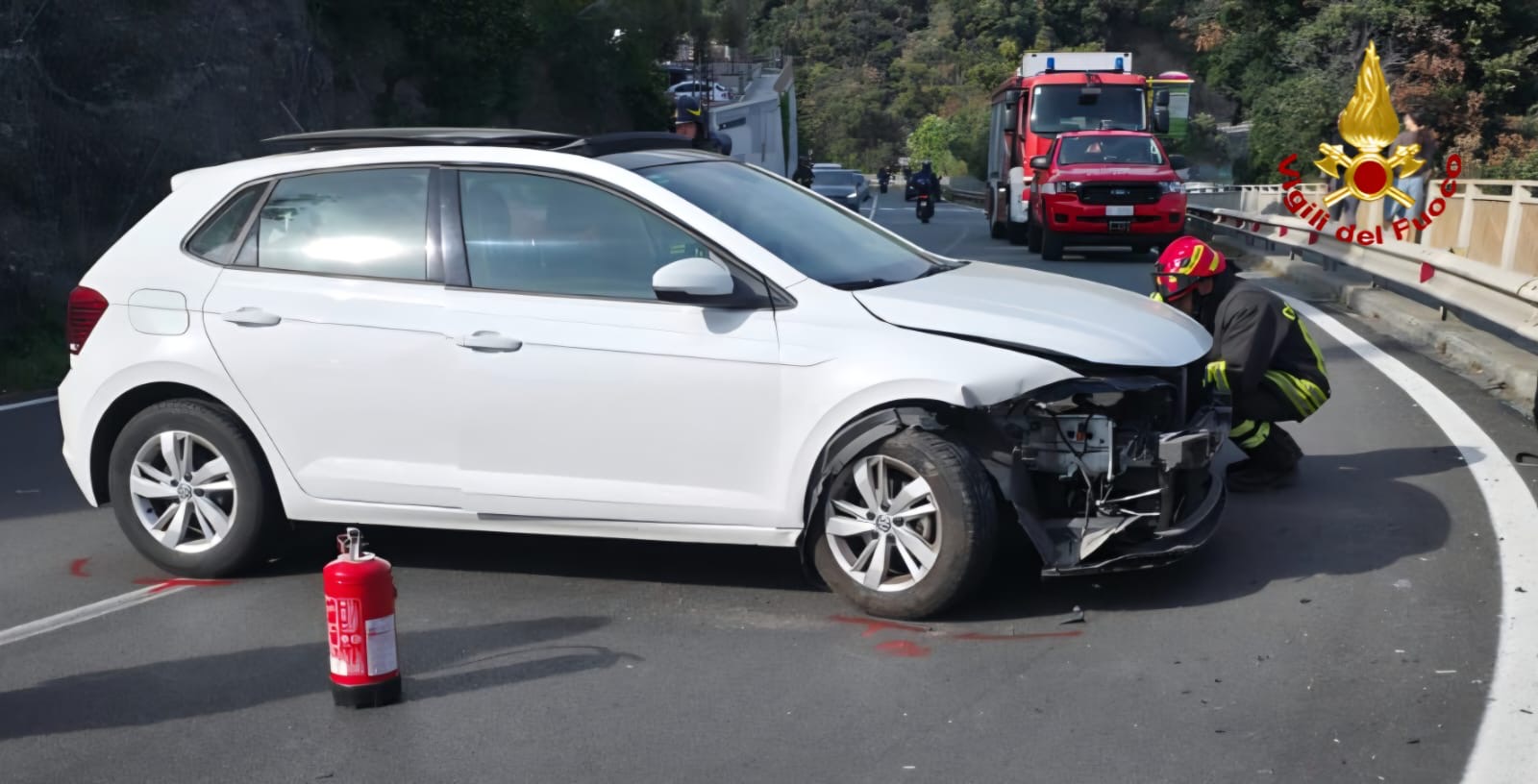 L'auto incidentata