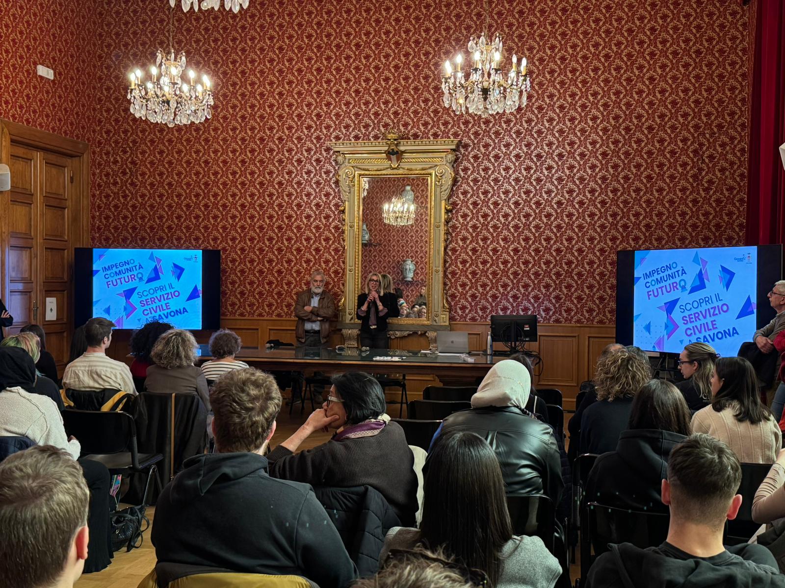 La Sala Rossa durante la presentazione
