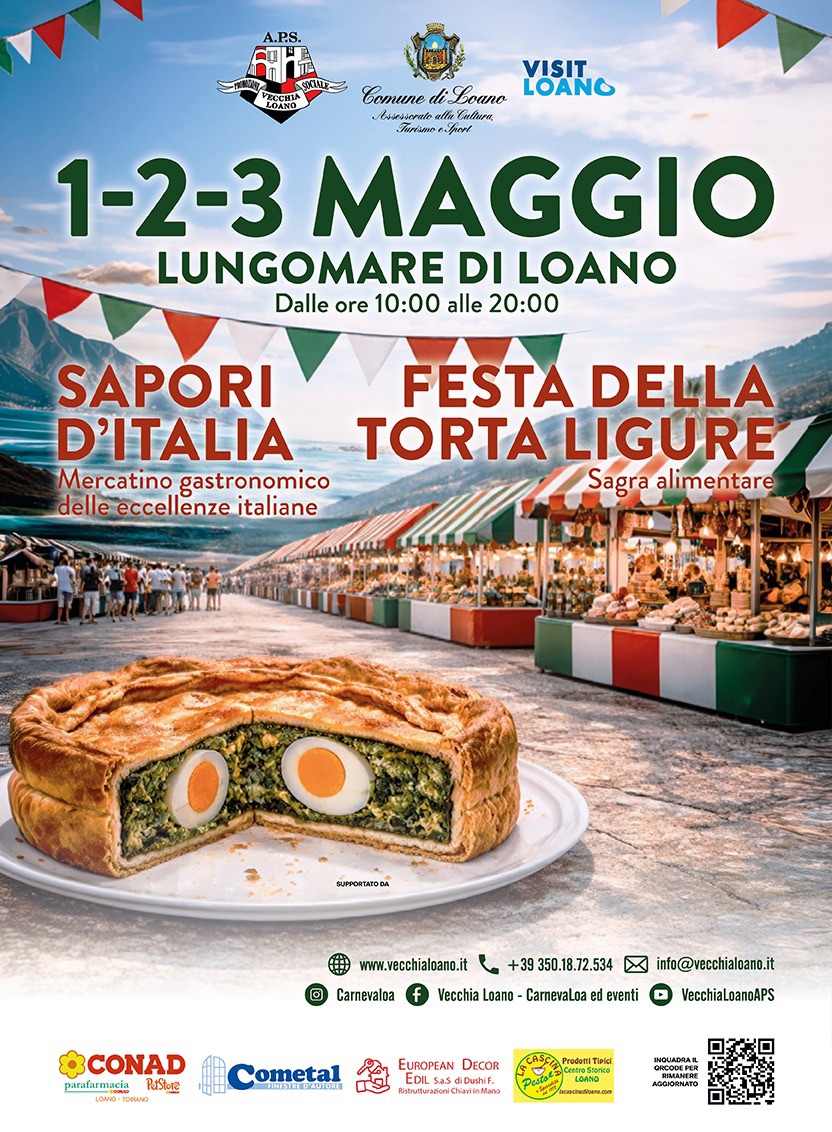 il manifesto della festa della torta ligure
