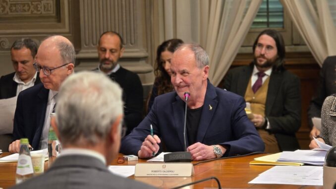 il ministro durante la conferenza di oggi